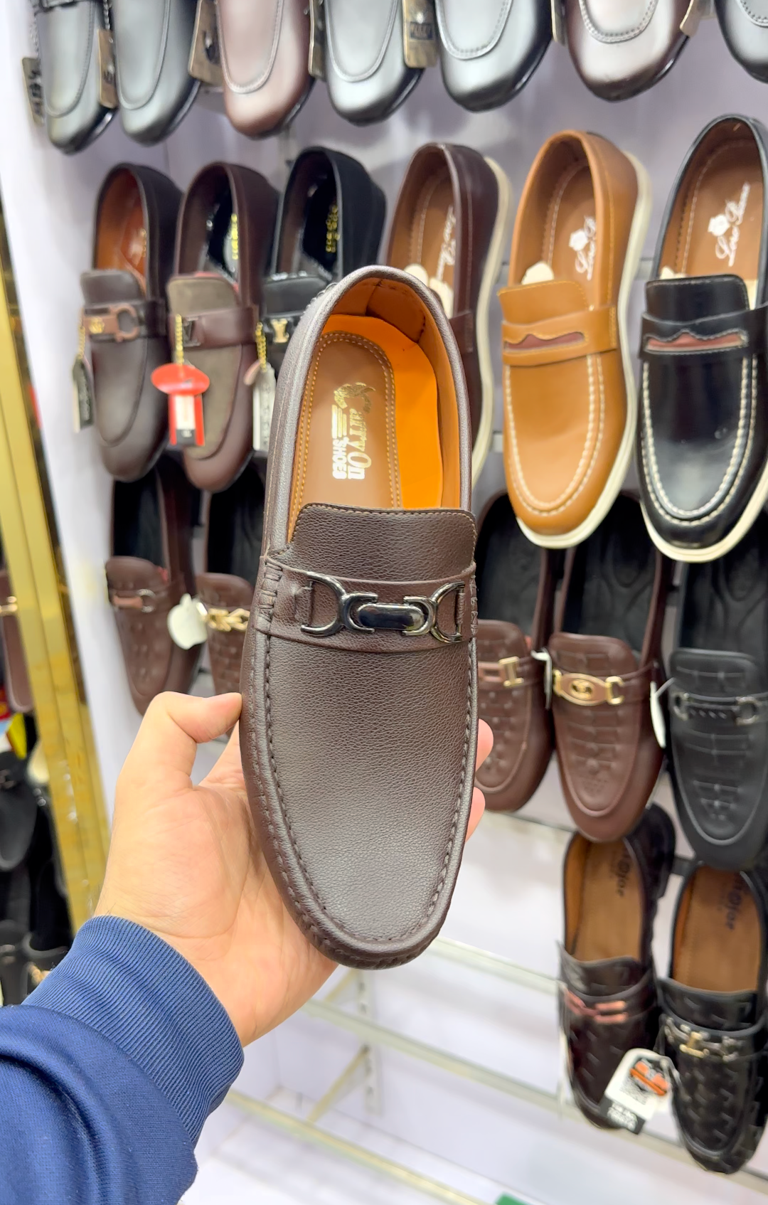 Brown Knitted Loafer With Medicated Sole and Padding