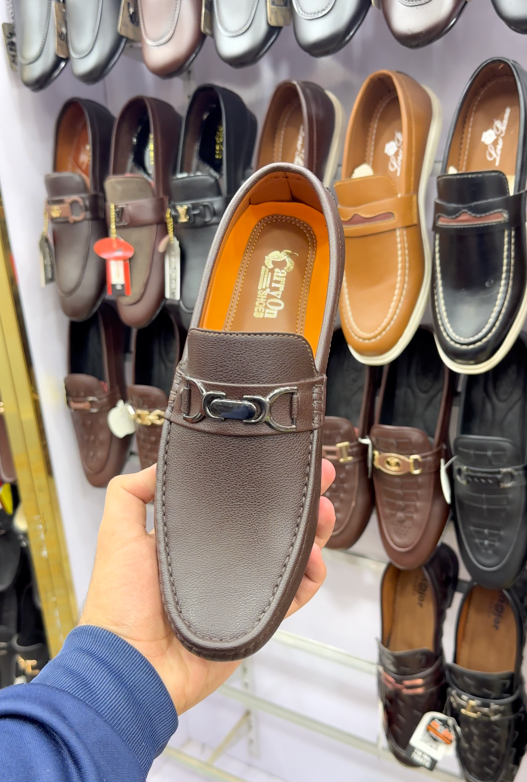 Brown Knitted Loafer With Medicated Sole and Padding