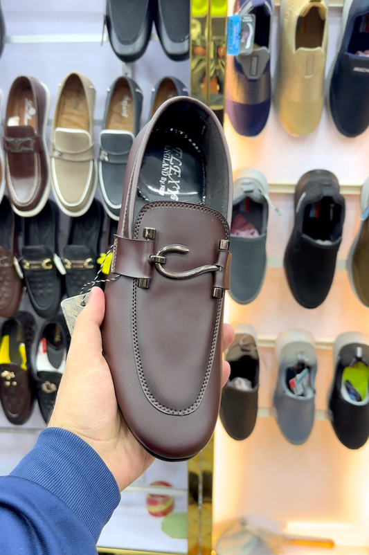 Shady Brown S Buckle Premium Loafer | With Soft Padding And Sole