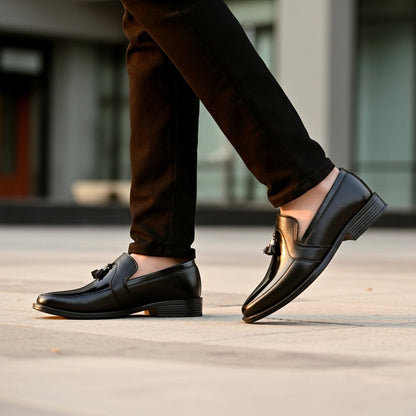 Premium Black Tassel Loafer