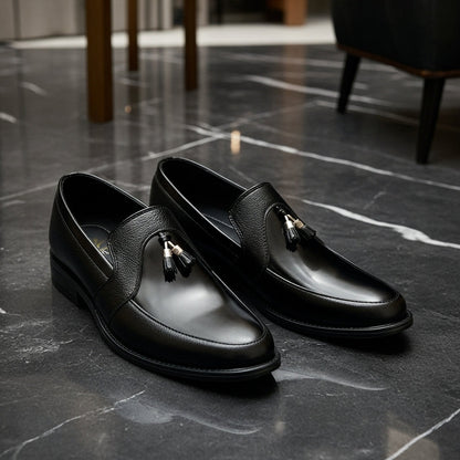 Premium Black Tassel Loafer